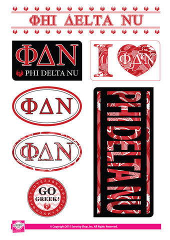 Phi Delta Nu <br> Lifestyle Stickers