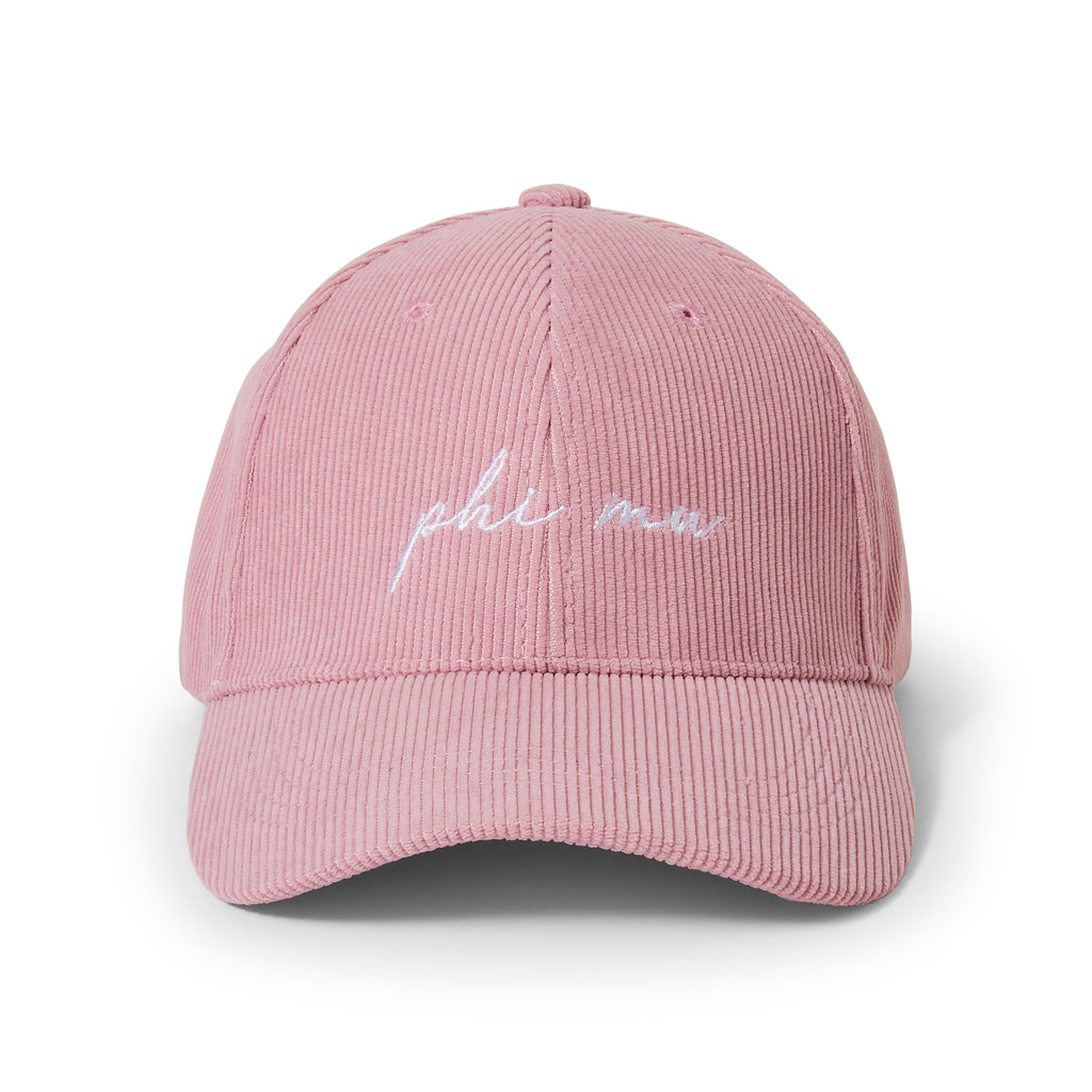 Phi Mu Baseball Hat - Embroidered PM Logo Baseball Cap