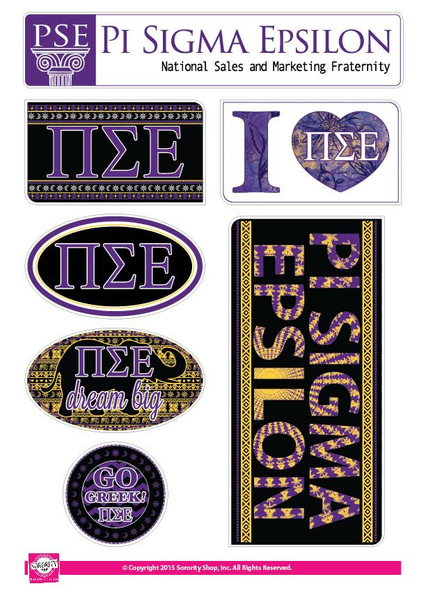 Pi Sigma Epsilon<br> Bohemian Stickers
