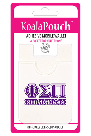 Phi Sigma Pi Koala Pouch - Greek Letters Design - Phone Wallet