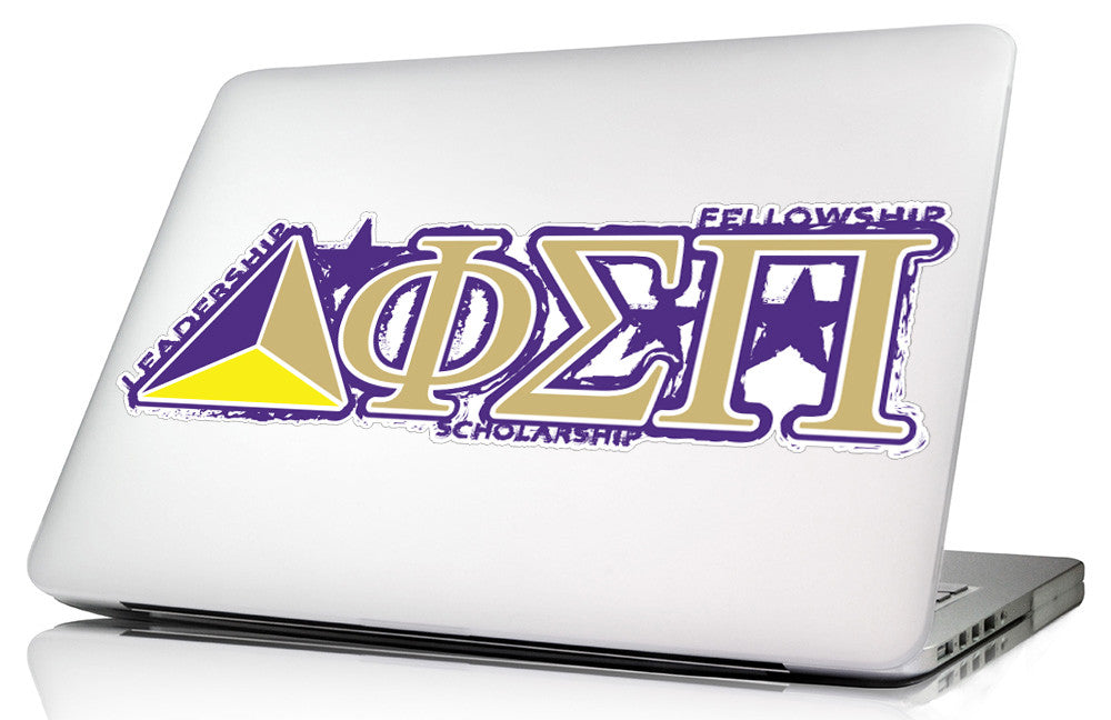 Phi Sigma Pi <br>11.75 x 3.75 Laptop Skin/Wall Decal