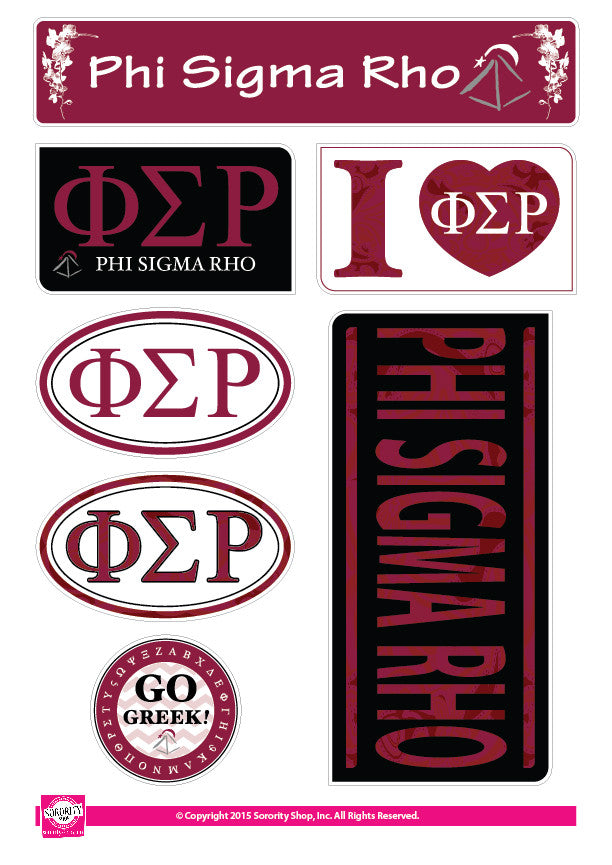 Phi Sigma Rho Jumbo Letter Decals – SororityShop