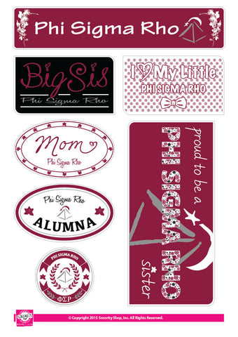 Phi Sigma Rho <br>Family Stickers