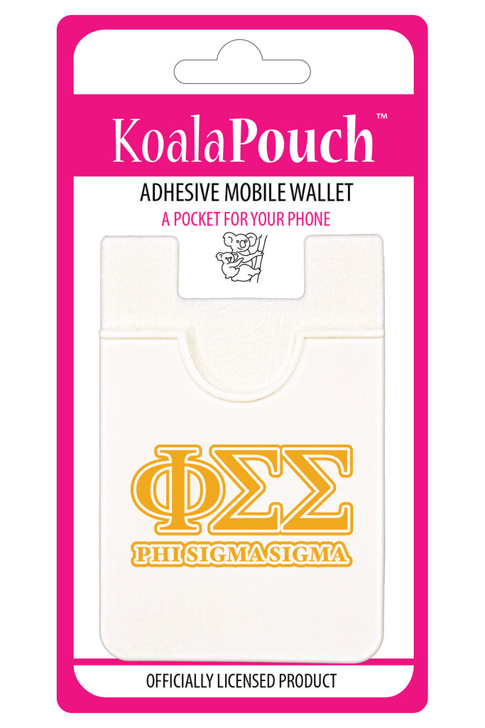 Phi Sigma Sigma Koala Pouch - Greek Letters Design - Phone Wallet