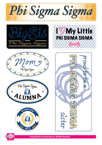 Phi Sigma Sigma <br> Family Stickers