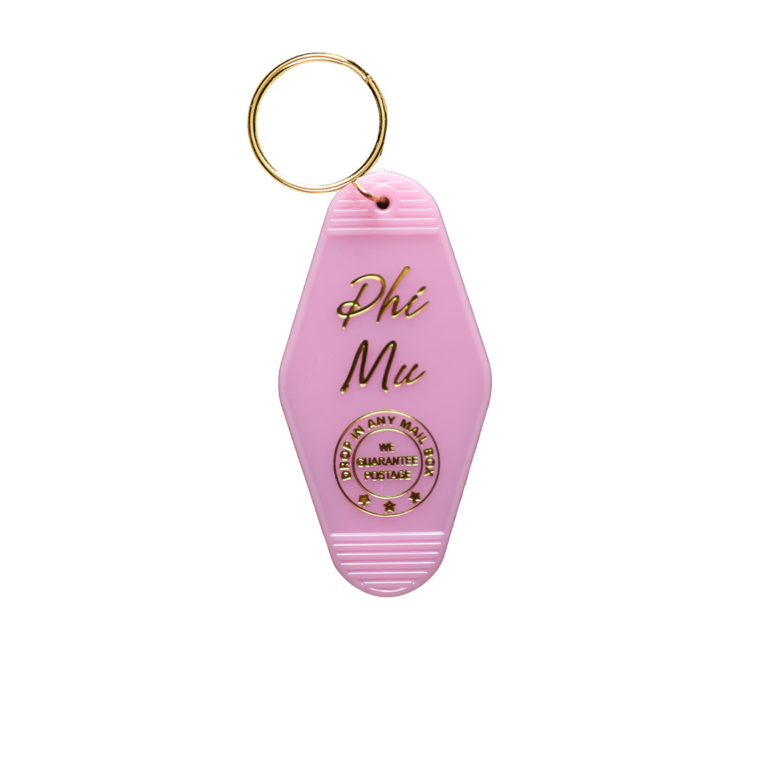 Phi Mu Motel Keychain – SororityShop