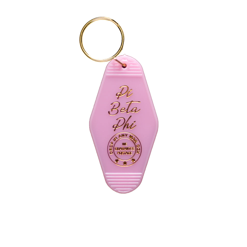 Pi Beta Phi Vintage Motel Keychain