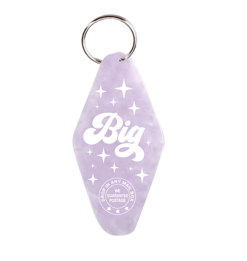 Big - Vintage Motel Keychain - Purple