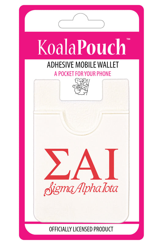 Sigma Alpha Iota Koala Pouch - Greek Letters Design - Phone Wallet