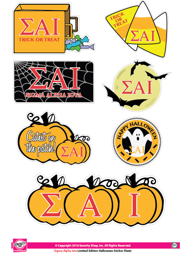 Sigma Alpha Iota Halloween Stickers