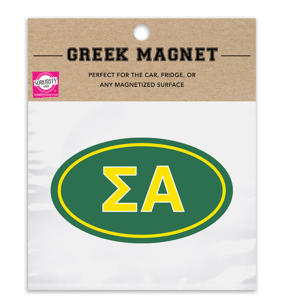 Sigma Alpha Sorority Car Magnet Set of 2