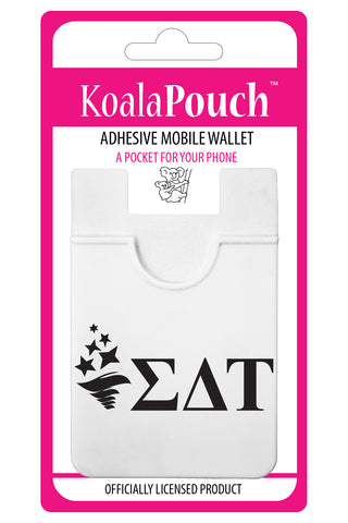 Sigma Delta Tau Logo Koala Pouch - Adhesive Phone Wallet