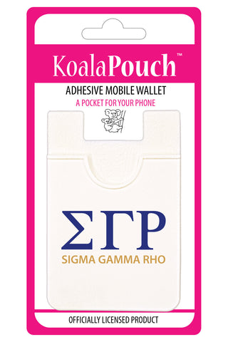 Sigma Gamma Rho Koala Pouch - Greek Letters Design - Phone Wallet