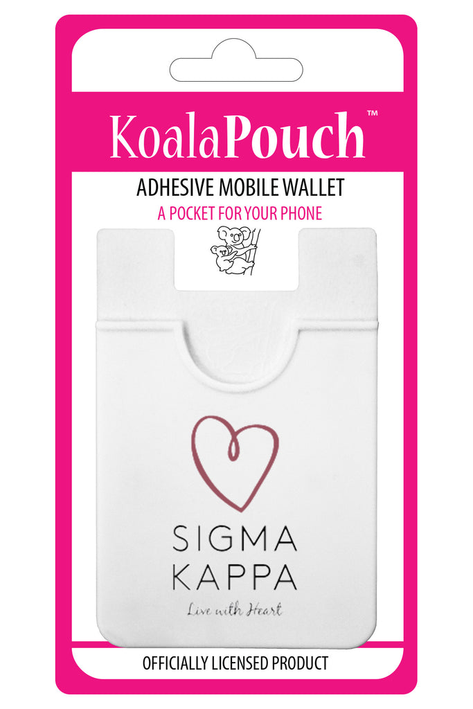 Sigma Kappa Adhesive Wallet - Koala Pouch