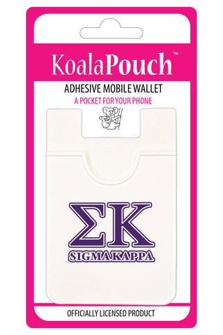 Sigma Kappa Koala Pouch - Greek Letters Design - Phone Wallet