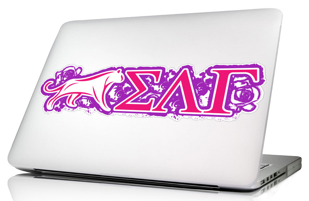 Sigma Lambda Gamma <br> 11.75 x 3.5 Laptop Skin/Wall Decal