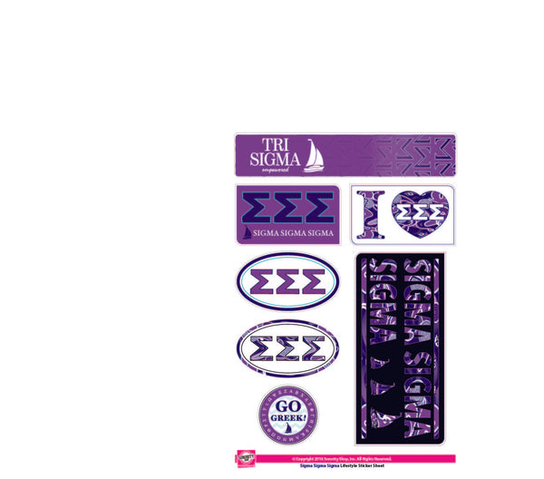 Sigma Sigma Sigma Lifestyle Stickers – SororityShop