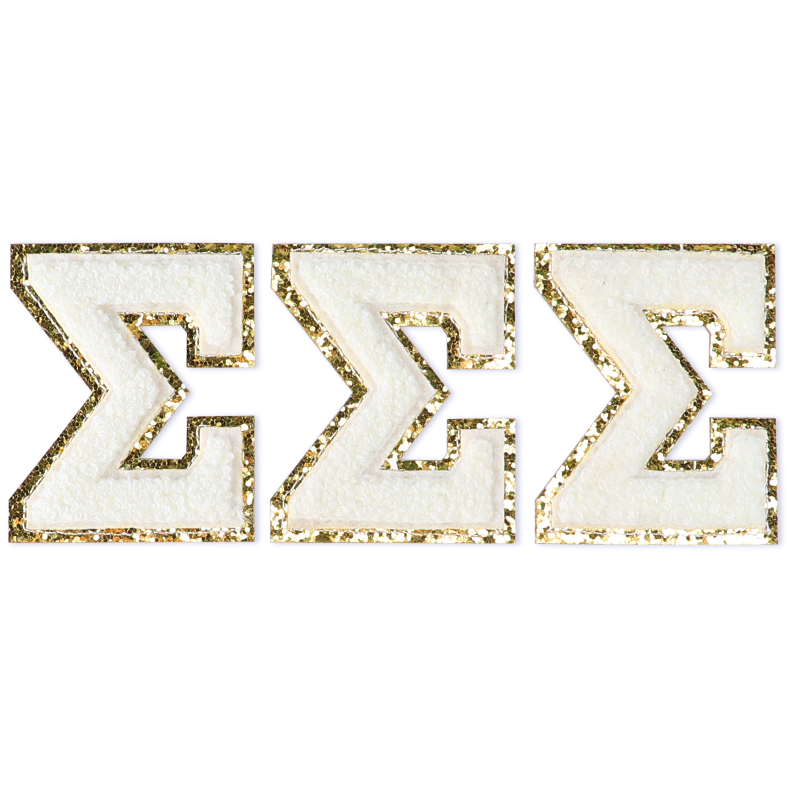 Sigma Sigma Sigma Chenille Stickers - Tri Sigma Greek Letter Stickers ...