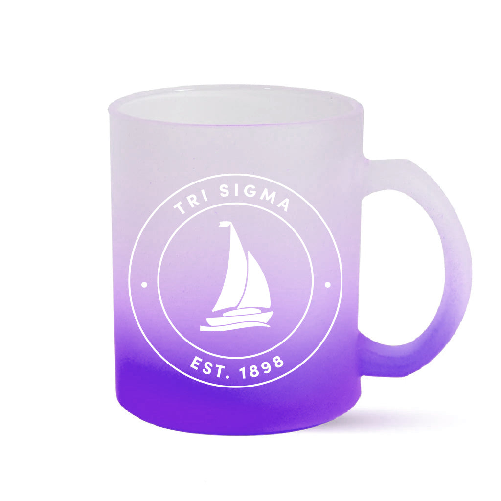 Sigma Sigma Sigma Mug - Ombre Glass