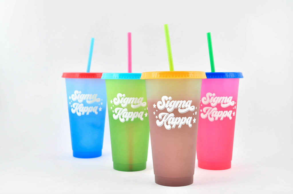 Sigma Kappa Color Changing Cups (Set of 4)