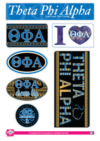 Theta Phi Alpha <br> Bohemian Stickers