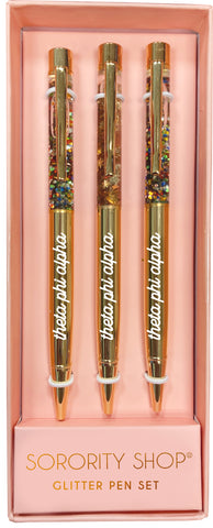 Theta Phi Alpha Glitter Pens (Set of 3)