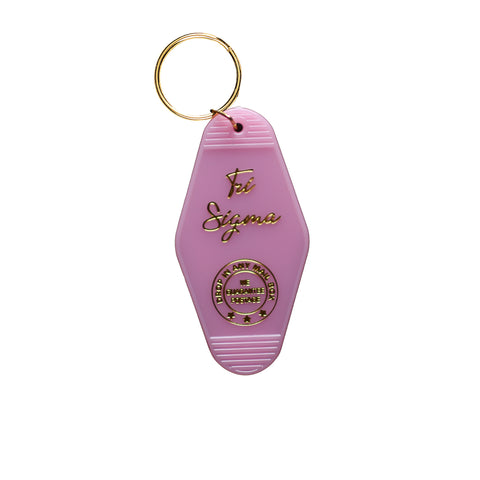 Tri Sigma Vintage Motel Keychain