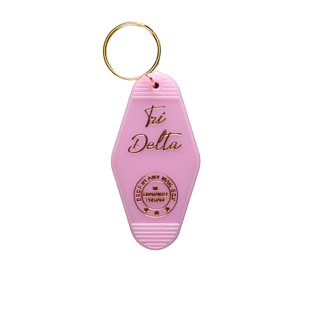 Tri Delta Vintage Motel Keychain