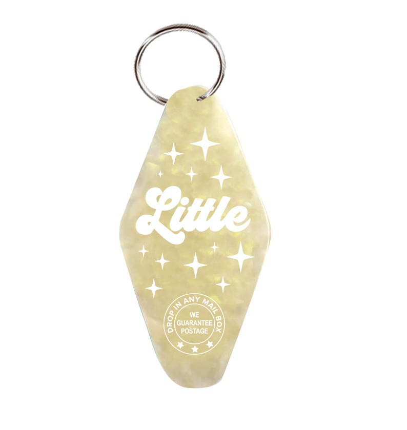 Little - Vintage Motel Keychain - Yellow