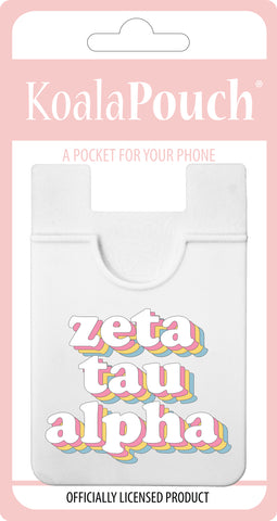 Zeta Tau Alpha  Retro Koala Pouch 