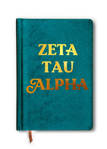 Zeta Tau Alpha Notebook with Gold Foil Imprint