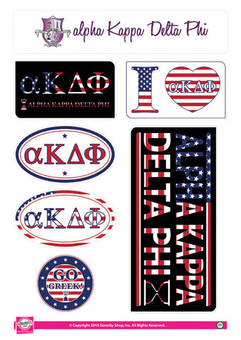 Alpha Kappa Delta Phi American Stickers