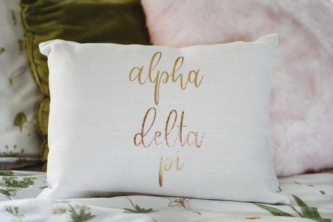 Alpha Delta Pi Throw Pillow