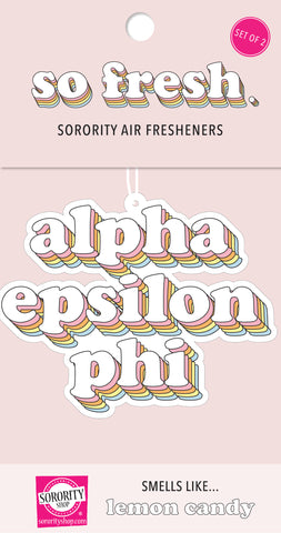 Alpha Epsilon Phi Retro Air Freshener