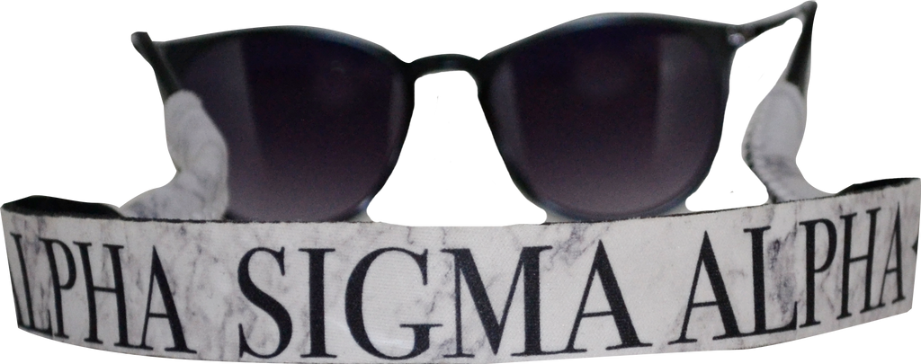 Alpha Sigma Alpha<br> Sunglass Strap <br> Marble Theme