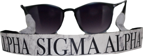 Alpha Sigma Alpha<br> Sunglass Strap <br> Marble Theme