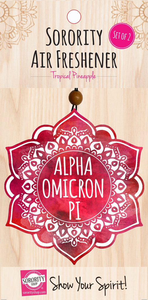 Alpha Omicron Pi Mandala Air Freshener