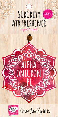 Alpha Omicron Pi Mandala Air Freshener