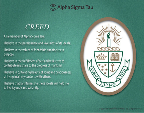 Alpha Sigma Tau <br> Tribute Poster
