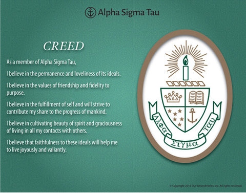 Alpha Sigma Tau <br> Tribute Poster