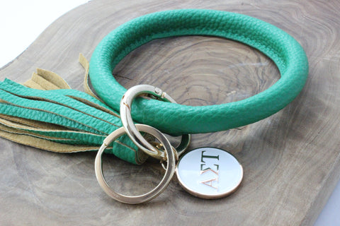 Alpha Sigma Tau Bangle Sorority Keychain