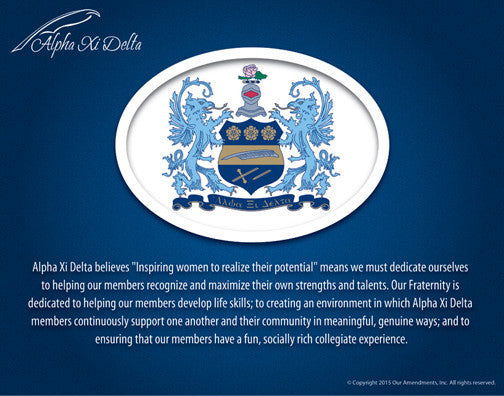 Alpha Xi Delta <br> Tribute Poster