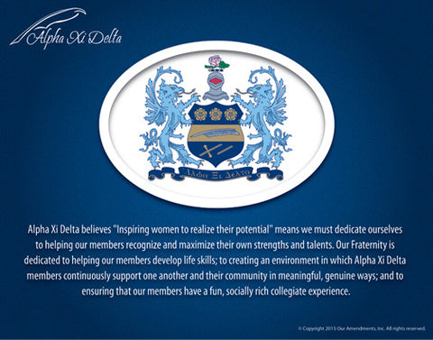 Alpha Xi Delta <br> Tribute Poster