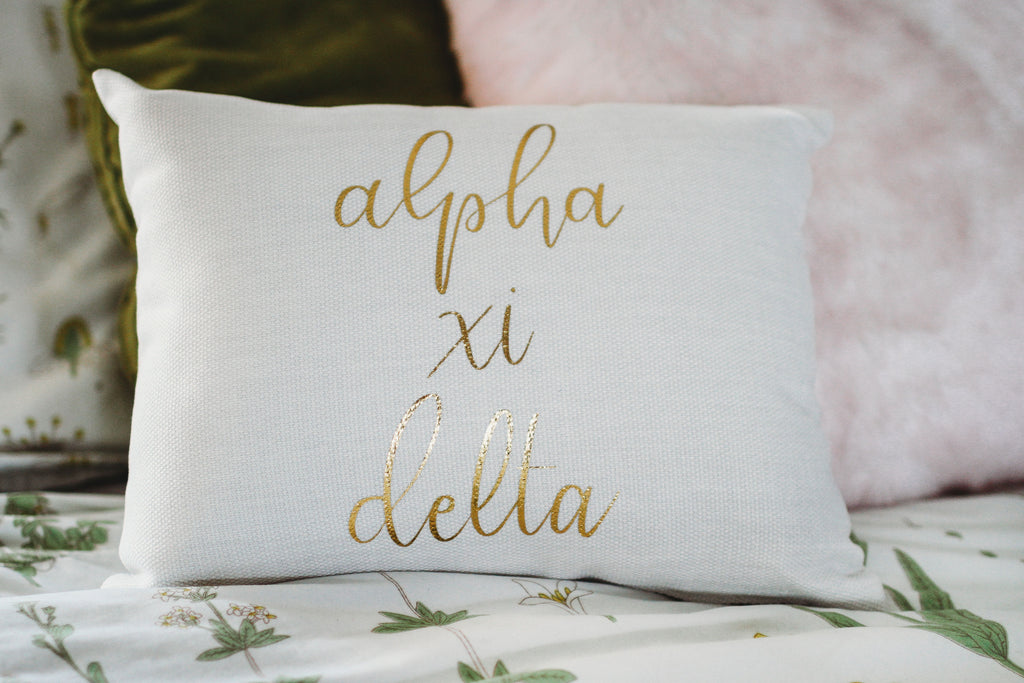 Alpha Xi Delta Throw Pillow