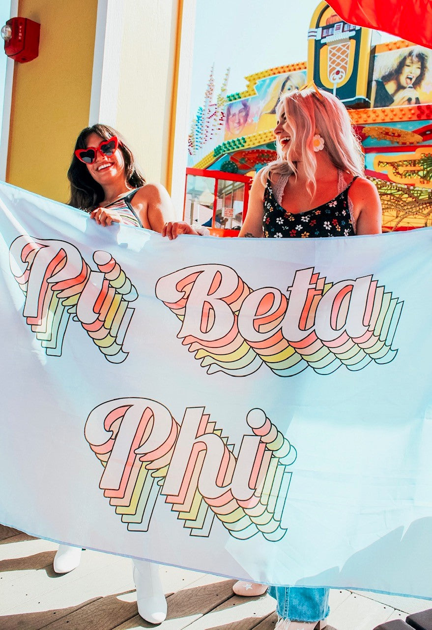 Delta Phi Epsilon Retro Flag
