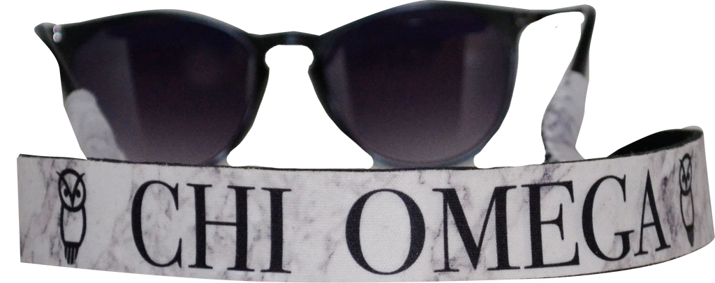 Chi Omega Sunglass Strap - Croakie