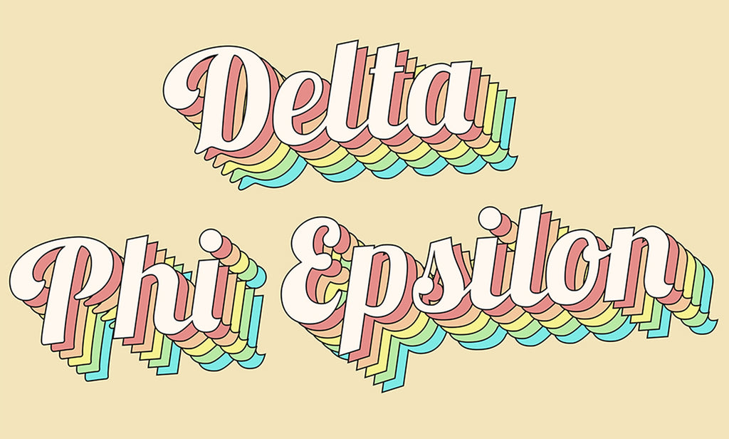 Delta Phi Epsilon Retro Flag