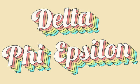 Delta Phi Epsilon Retro Flag