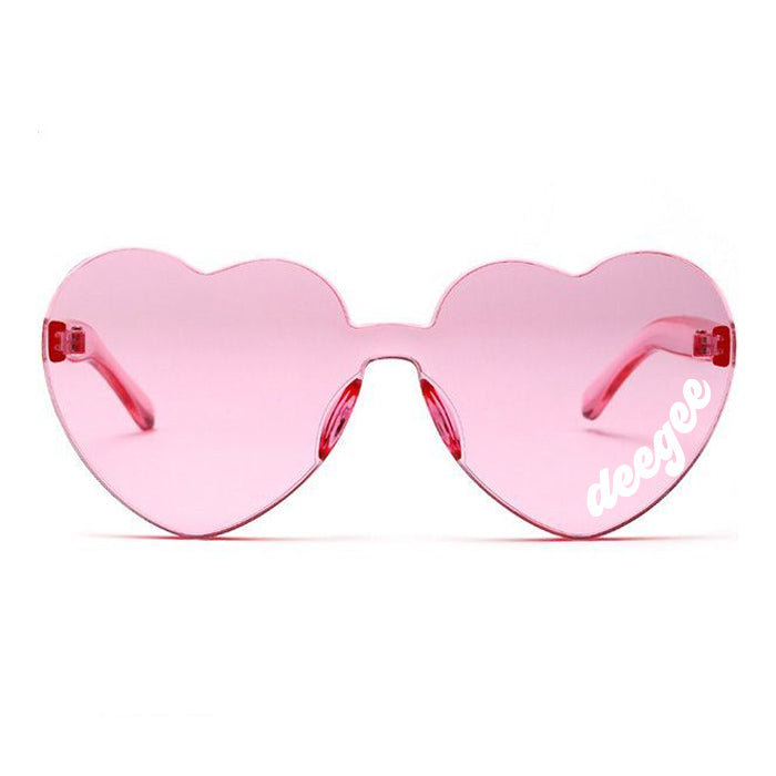 Desire Pleasure Pink / Oversize Glitter Pink Sunglass with Pink Lens