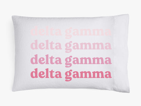 Delta Gamma Cotton Pillowcase